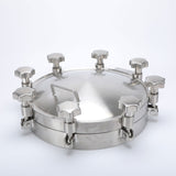 Stainless Steel 304 316L  Manhole Cover Manway Door For Milk Tank Hygienic manhole cover